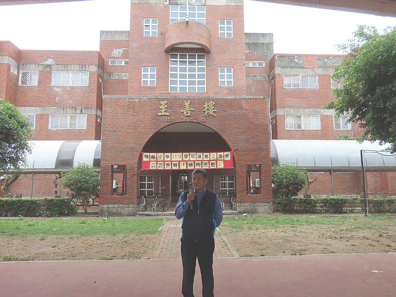 涂校長志宏於烤肉活動開場致詞情形