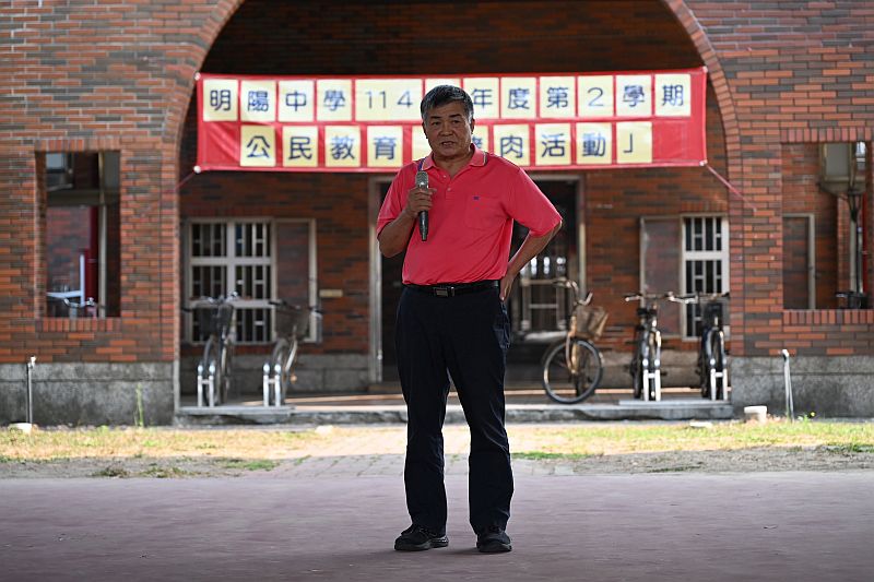 涂校長志宏於烤肉活動開場致詞情形